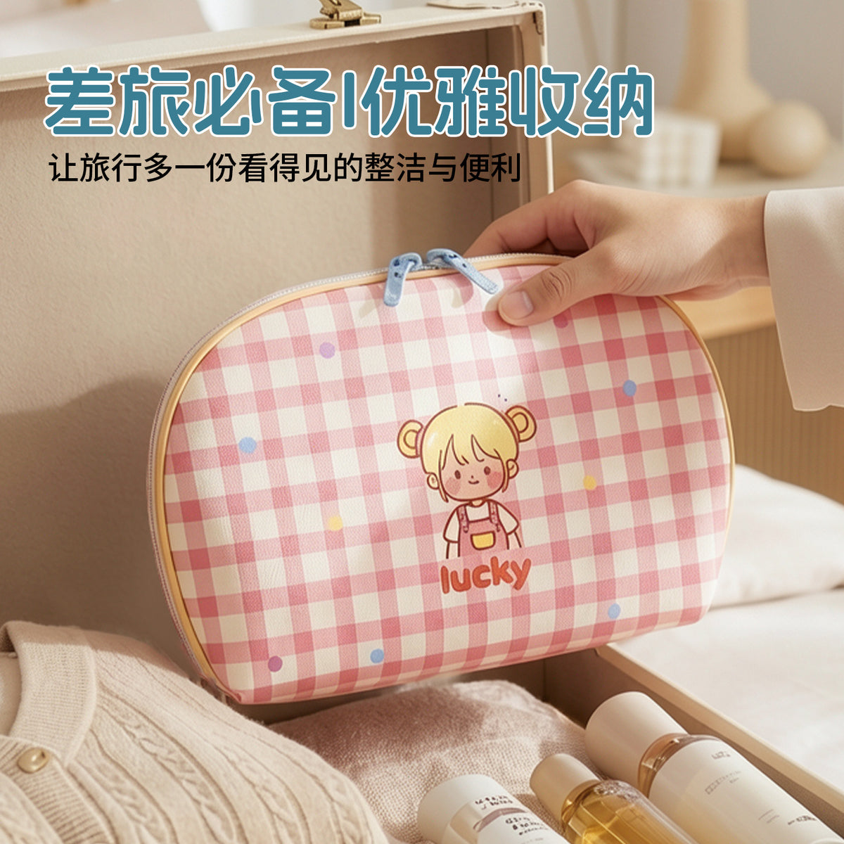 Original Underwear Storage Bag, Travel Portable Organizer Bag, Large Capacity, High Aesthetic Storage Bag, Waterproof Sock Storage Bag - image 4