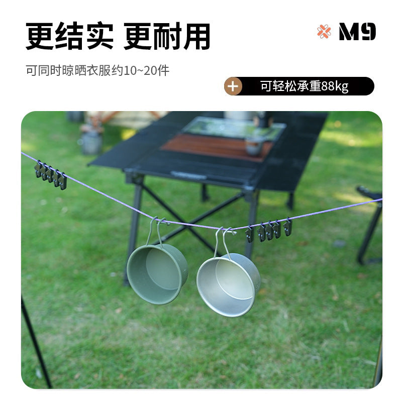 New travel essential: outdoor clothesline, windproof elastic, compact and portable clothesline - image 3