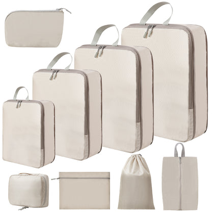 Cross-Border Travel Storage Bags for Organizing Clothes and Pants, Compressible Portable Bags for Business Trips, No-Net Set - image 1
