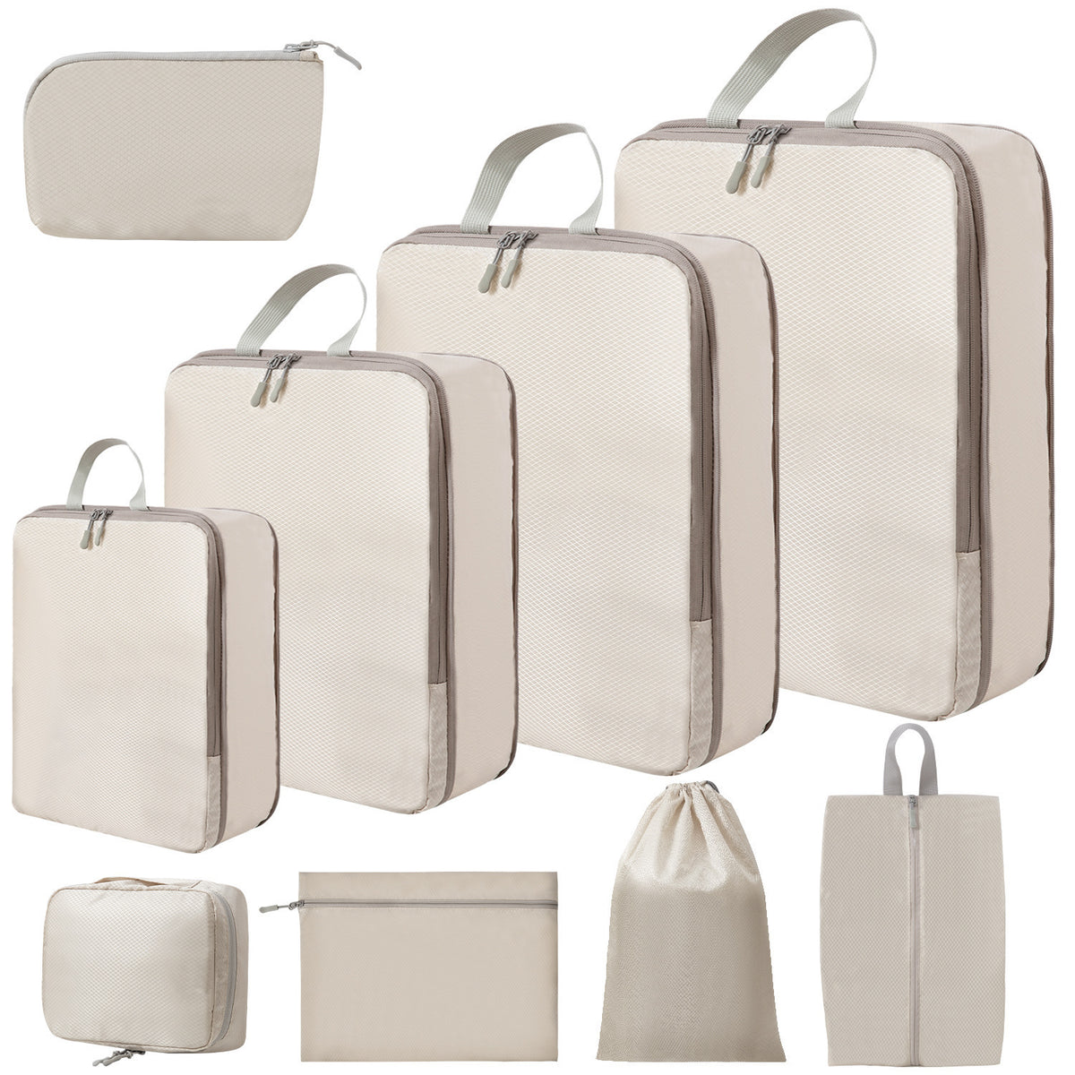 Cross-Border Travel Storage Bags for Organizing Clothes and Pants, Compressible Portable Bags for Business Trips, No-Net Set - image 5
