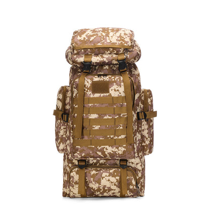 80L Waterproof Outdoor Mountaineering Bag Tactical Camouflage Backpack for Men Large Capacity Hiking Camping Travel Sports Backpack - image 1