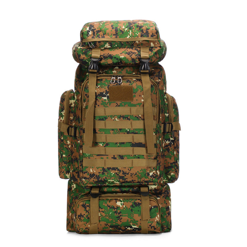 80L Waterproof Outdoor Mountaineering Bag Tactical Camouflage Backpack for Men Large Capacity Hiking Camping Travel Sports Backpack - image 5