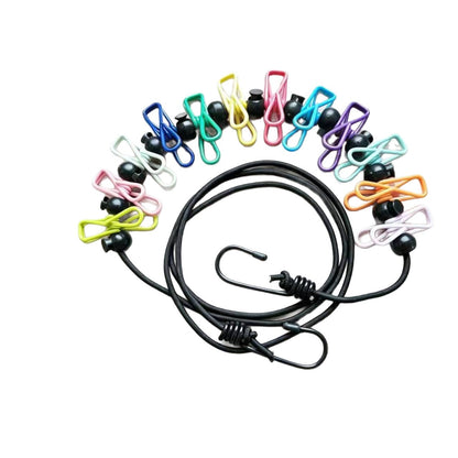 Travel Portable Clothesline Hotel Clothes Drying Tool Travel Business Trip Clothes Hanger Elastic Band Clip Portable Hanger - image 5