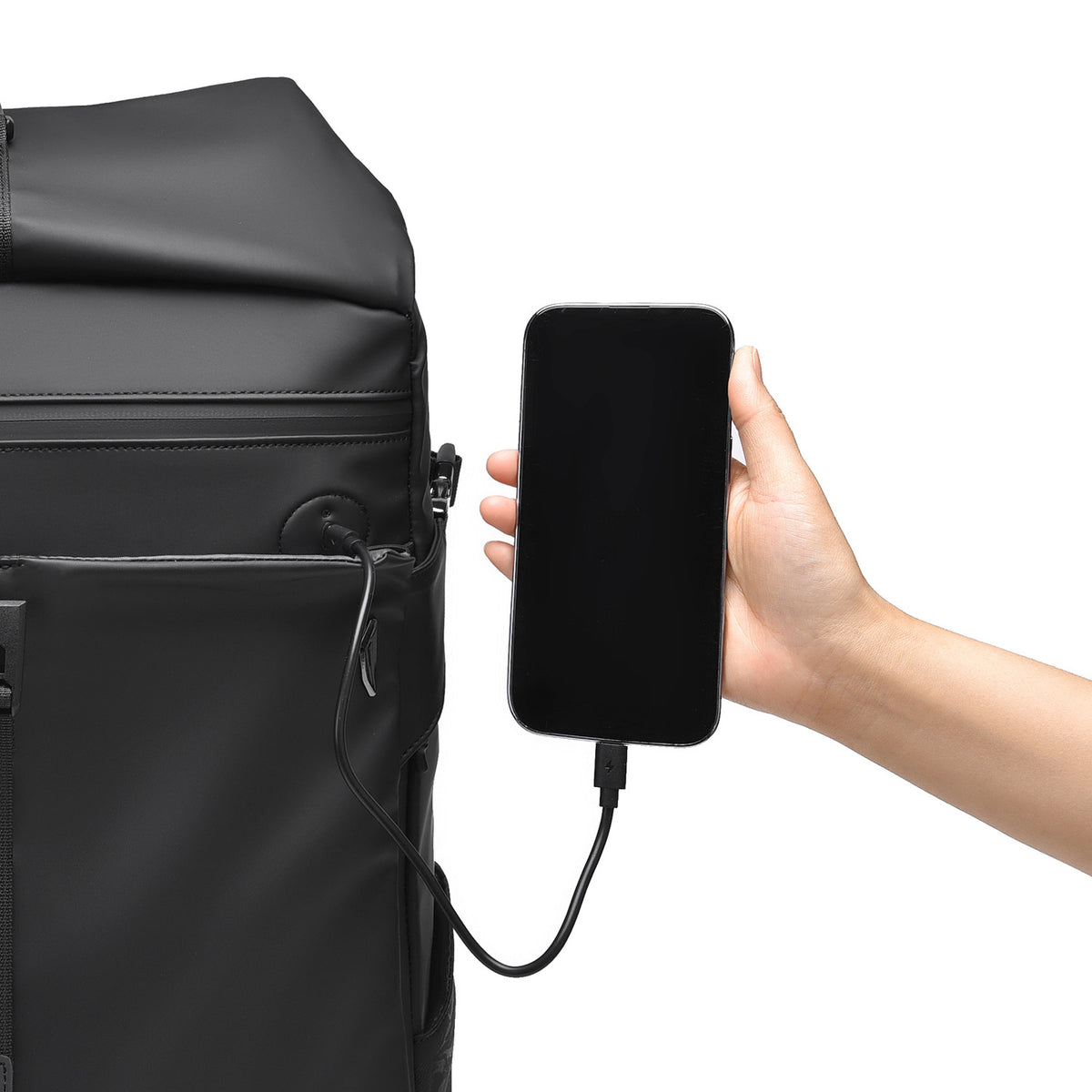 Men's Functional Backpack Type-C Fast Charging Multi-Functional College Student Backpack Travel Waterproof Large Capacity Computer Backpack - image 2