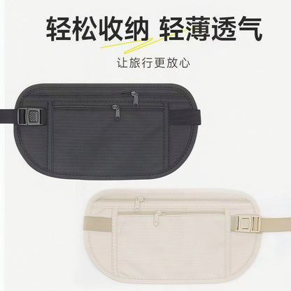 Anti-Theft Pouch, Close-Fitting Waist Bag for Travel Abroad, Sports, Running, Invisible Thin Passport Pouch for Men and Women, Anti-Theft Wallet for Men and Wom - image 3