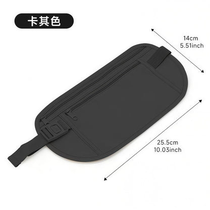 Anti-Theft Pouch, Close-Fitting Waist Bag for Travel Abroad, Sports, Running, Invisible Thin Passport Pouch for Men and Women, Anti-Theft Wallet for Men and Wom - image 5