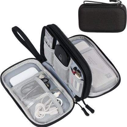 Cross-border travel double-layer data cable charger storage bag, multifunctional digital bag, travel passport bag - image 4