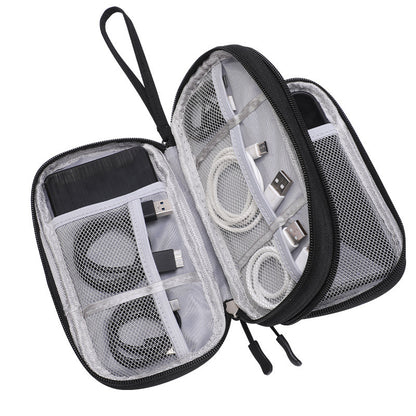 Cross-border travel double-layer data cable charger storage bag, multifunctional digital bag, travel passport bag - image 5