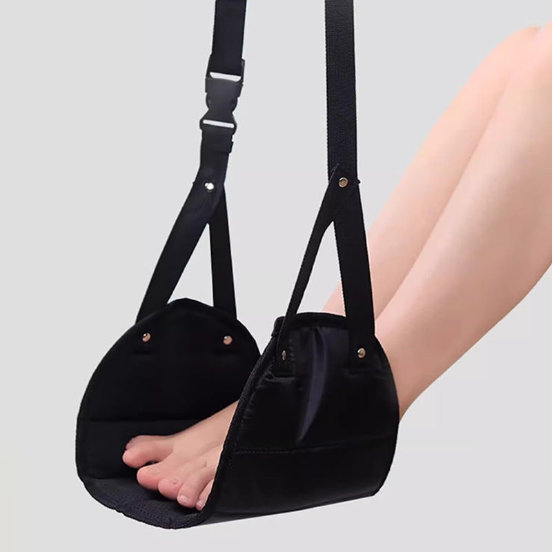 Portable Foot Rest Hammock, Comfortable Foot Hanging Strap, Office Nap, Long-Distance Travel Foot Rest, Foot Rest for Airplane and High-Speed Rail - image 1