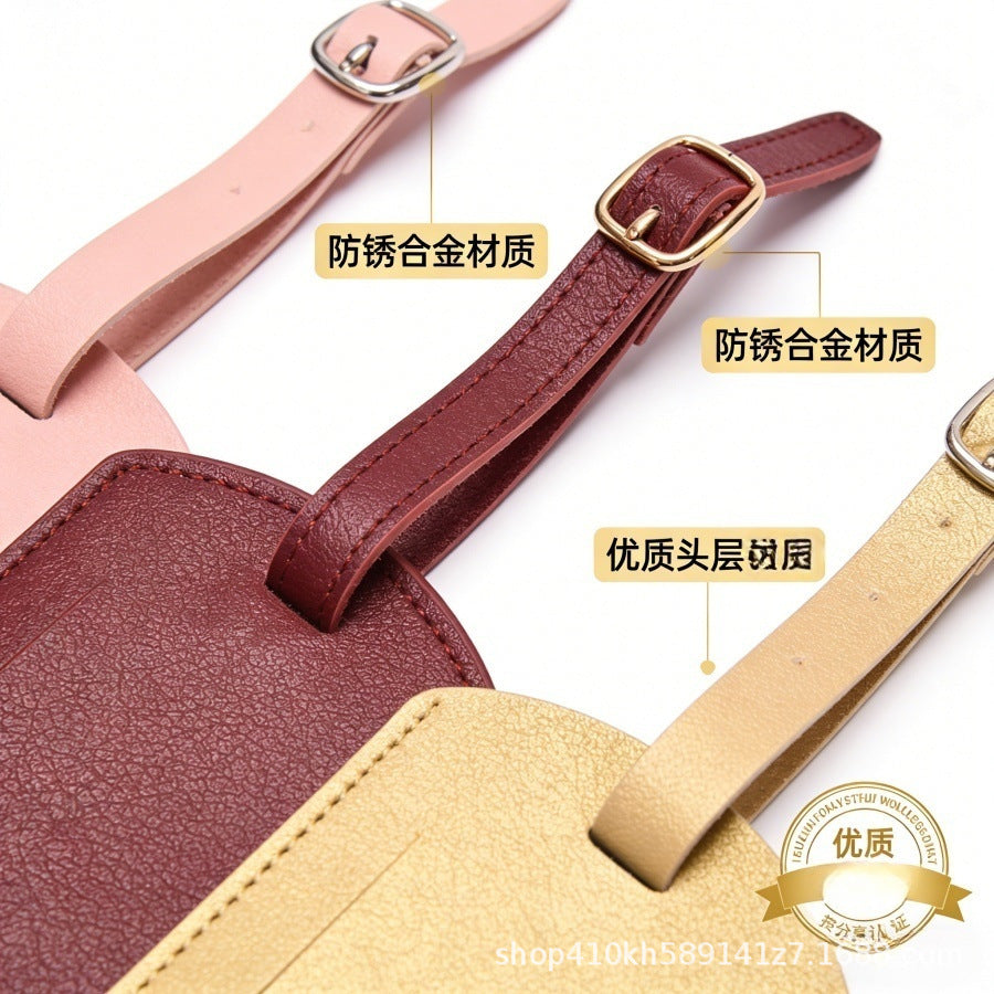 Wholesale In-Stock Multi-Color Pu Faux Leather Boarding Pass Card Holder with Lanyard and Strap, Card Paper Luggage Tag, Customizable Logo - image 2