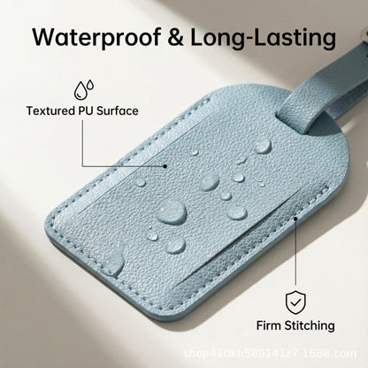 Wholesale In-Stock Multi-Color Pu Faux Leather Boarding Pass Card Holder with Lanyard and Strap, Card Paper Luggage Tag, Customizable Logo - image 3
