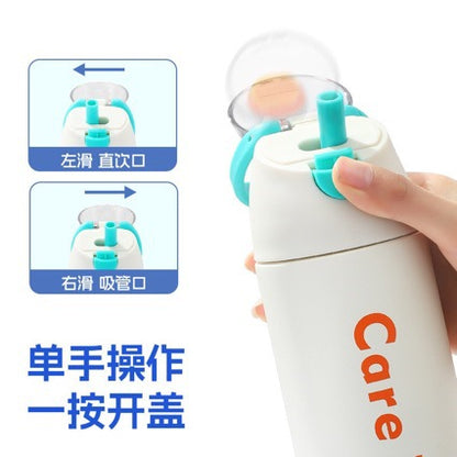 Cross-Border New Pattern Fruit Cup, Straw Cup, Sports Water Cup with Handle, Large Capacity Thermos Cup, Travel Outdoor - image 3