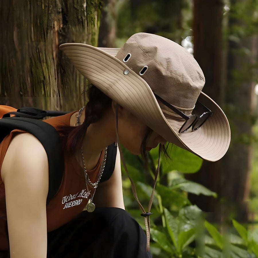 Outdoor Fisherman's Hat for Men and Women, Sun Protection, Large Brim Hat, Mountaineering, Travel, Fishing Hat, Anti-Uv, Breathable - image 3