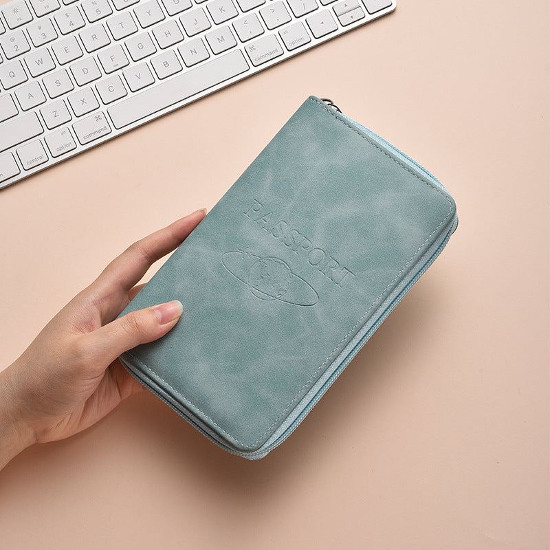 Cross-Border 2026 New Model Zipper Passport Holder, Stylish Long Travel Passport Bag, Fashionable Portable Document Pouch - image 3