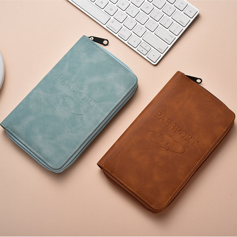 Cross-Border 2026 New Model Zipper Passport Holder, Stylish Long Travel Passport Bag, Fashionable Portable Document Pouch - image 4