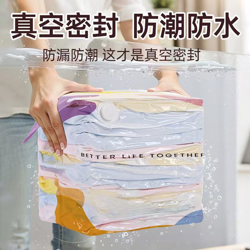 Three-Dimensional Vacuum Compression Bag for Seasonal Quilts, Cotton-Padded Clothes, down Jackets, Thickened Sealed Storage Bag, No Need for Air Extraction, Dus - image 4