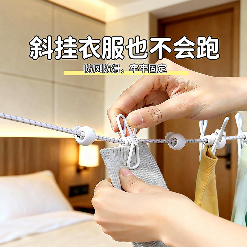 Portable Clothesline for Travel, Indoor Clothes Drying Essential, Retractable, Suitable for Hotels and Outdoor Travel - image 3
