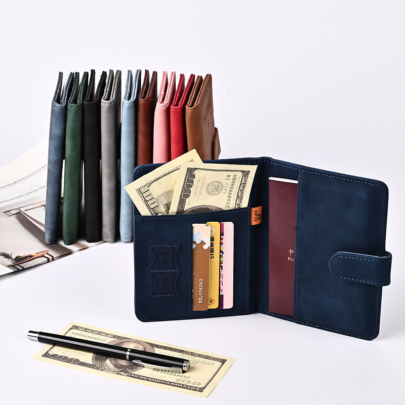 New Retro Magnetic Passport Holder with High Aesthetic Appeal, Scratch-Resistant and Wear-Resistant Travel Document Holder, Ticket Holder with Multiple Card Slo - image 3