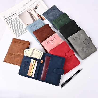 New Retro Magnetic Passport Holder with High Aesthetic Appeal, Scratch-Resistant and Wear-Resistant Travel Document Holder, Ticket Holder with Multiple Card Slo - image 4