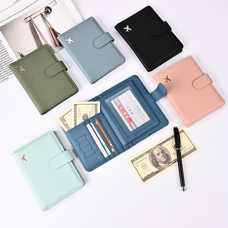 Overseas Cross-Border Multifunctional Magnetic Passport Holder and Document Card Holder, Can Hold Pu Leather Wallet, Rfid Anti-Theft Protective Cover - image 3