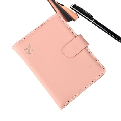Overseas Cross-Border Multifunctional Magnetic Passport Holder and Document Card Holder, Can Hold Pu Leather Wallet, Rfid Anti-Theft Protective Cover - image 5