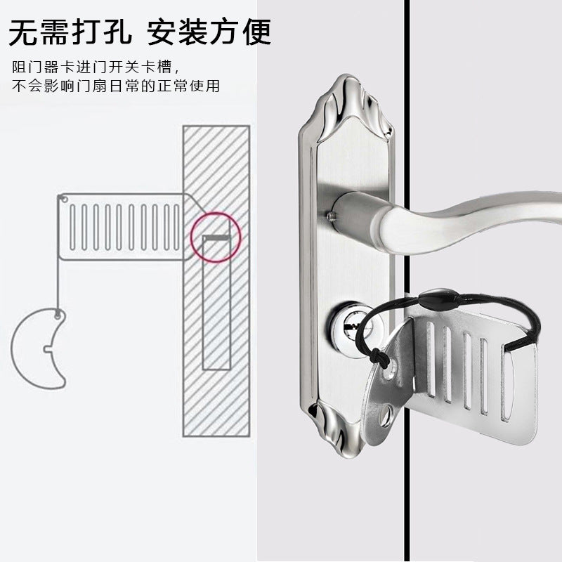 Portable Door Stopper for Women's Safety, Travel, Hotel, Anti-Theft, Home Use, for Solo Living, Door Lock, in Stock - image 3
