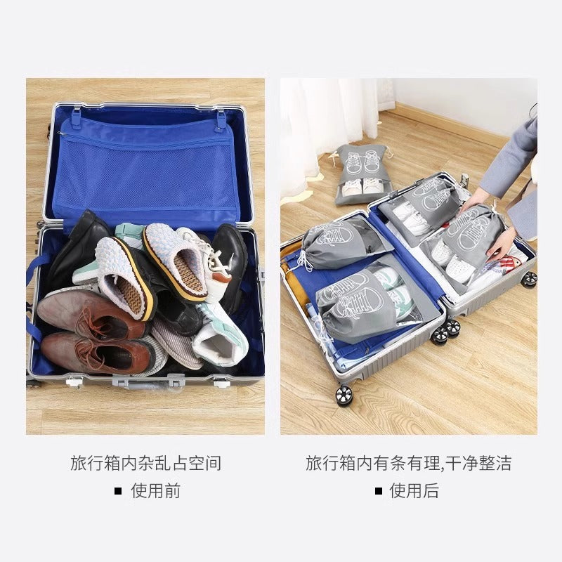 Shoe Storage Bag, Travel Tool, Shoe Bag, Travel Shoe Cover, Shoe Cover, Dustproof Drawstring Bag, Moving Tool - image 4