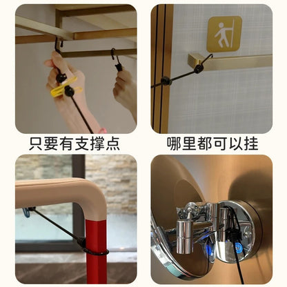 Retractable Clothesline for Travel, Hotel Clothes Drying Gadget, Portable for Business Trips, Extendable, Multifunctional, Non-Slip, Windproof Hanging Rope - image 4