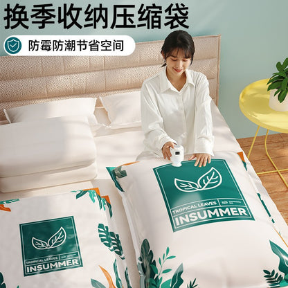 Vacuum compression bag for quilts and clothing, anti-mildew storage bag, magic tool for home use, air-extracting bag for quilts and luggage - image 1