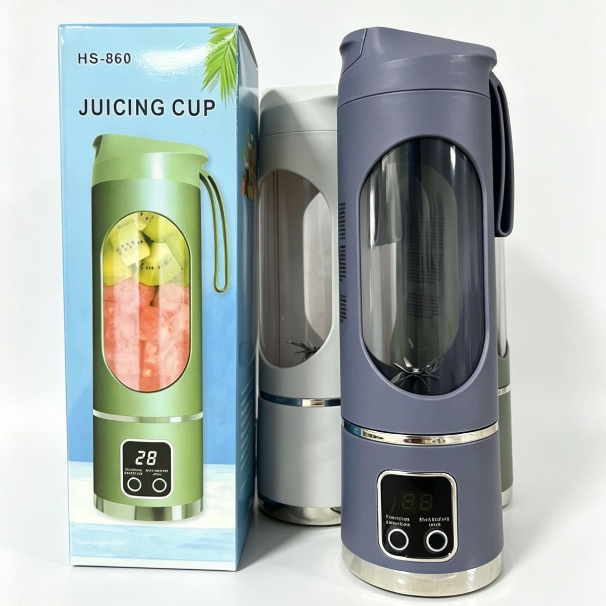 Cross-border household juicer, home-use ice-crushing juice cup, USB rechargeable portable juice maker, outdoor travel cup with 12 blades - image 4