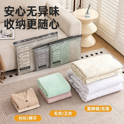 Amazon TK vacuum compression bag storage bag travel clothing storage warning message vacuum organizer wireless pump - image 4