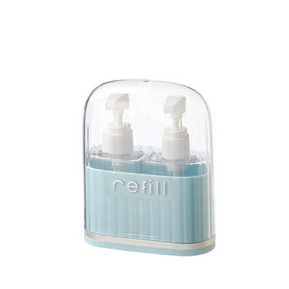 Travel refill bottles for facial cleanser, shampoo, shower gel, travel liquid toiletries, cosmetics portable set - image 5