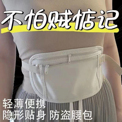 Anti-theft waist bag, invisible and close-fitting, anti-theft for overseas travel, sports passport bag, new travel bag for men and women, wholesale - image 4
