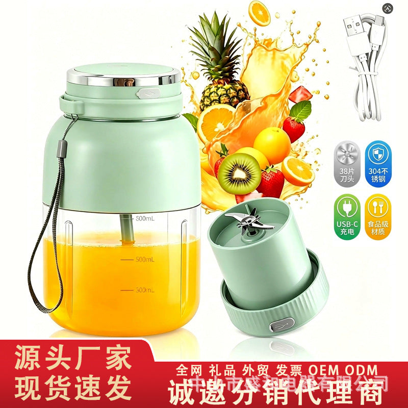 800ml Wireless Portable Juicer USB Rechargeable Outdoor Travel Juicer Cup Cross-border Hot Sale Wholesale - image 1