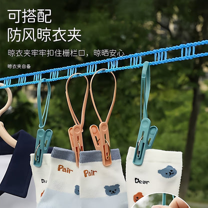 Thickened clothesline for indoor and outdoor use, no need to drill holes, windproof clothesline for drying quilts and clothes in travel and dormitories - image 4