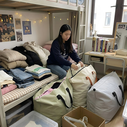 Extra-large household moving bag, moisture-proof, sturdy packing bag, large-capacity clothing storage bag, quilt storage bag - image 1