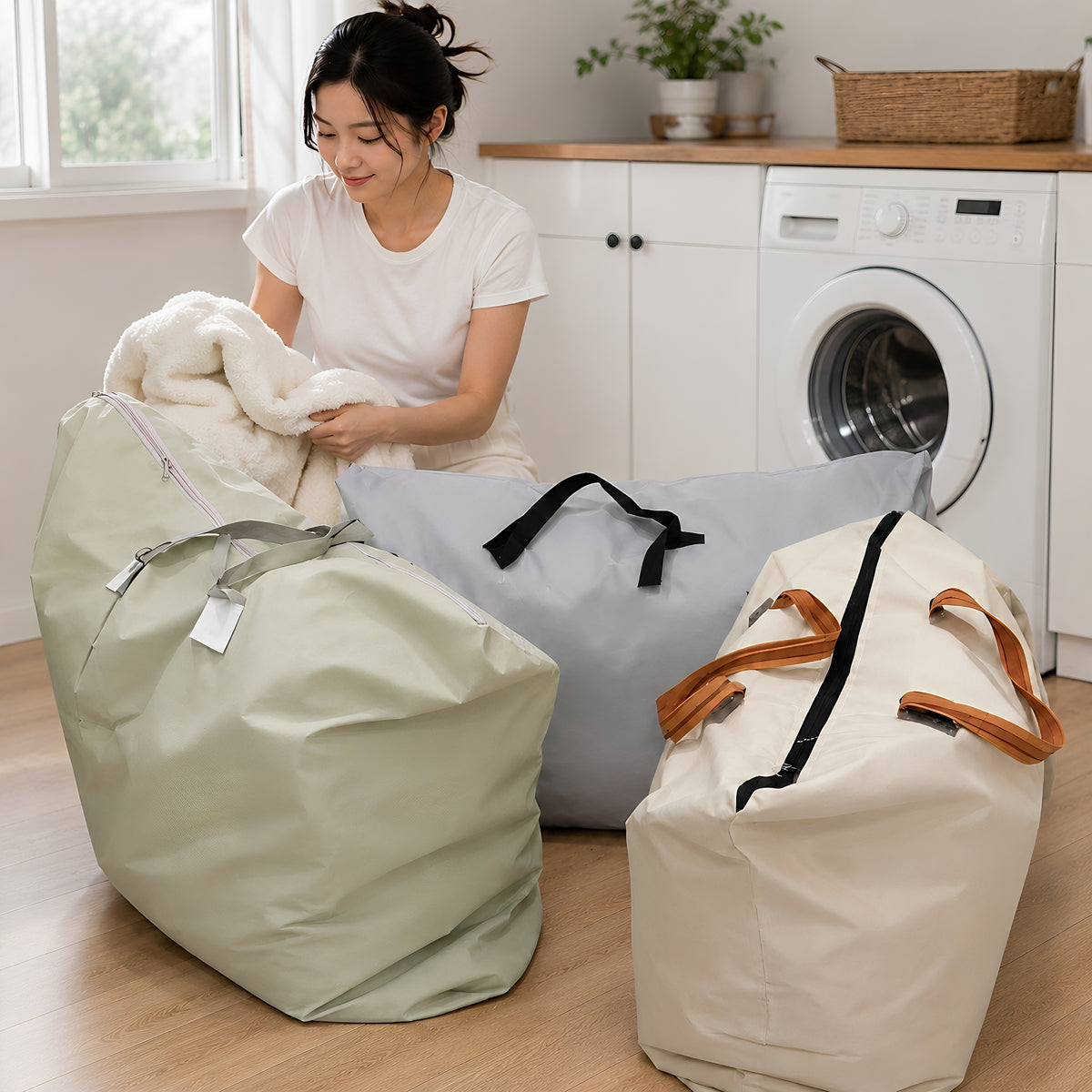 Extra-large household moving bag, moisture-proof, sturdy packing bag, large-capacity clothing storage bag, quilt storage bag - image 2