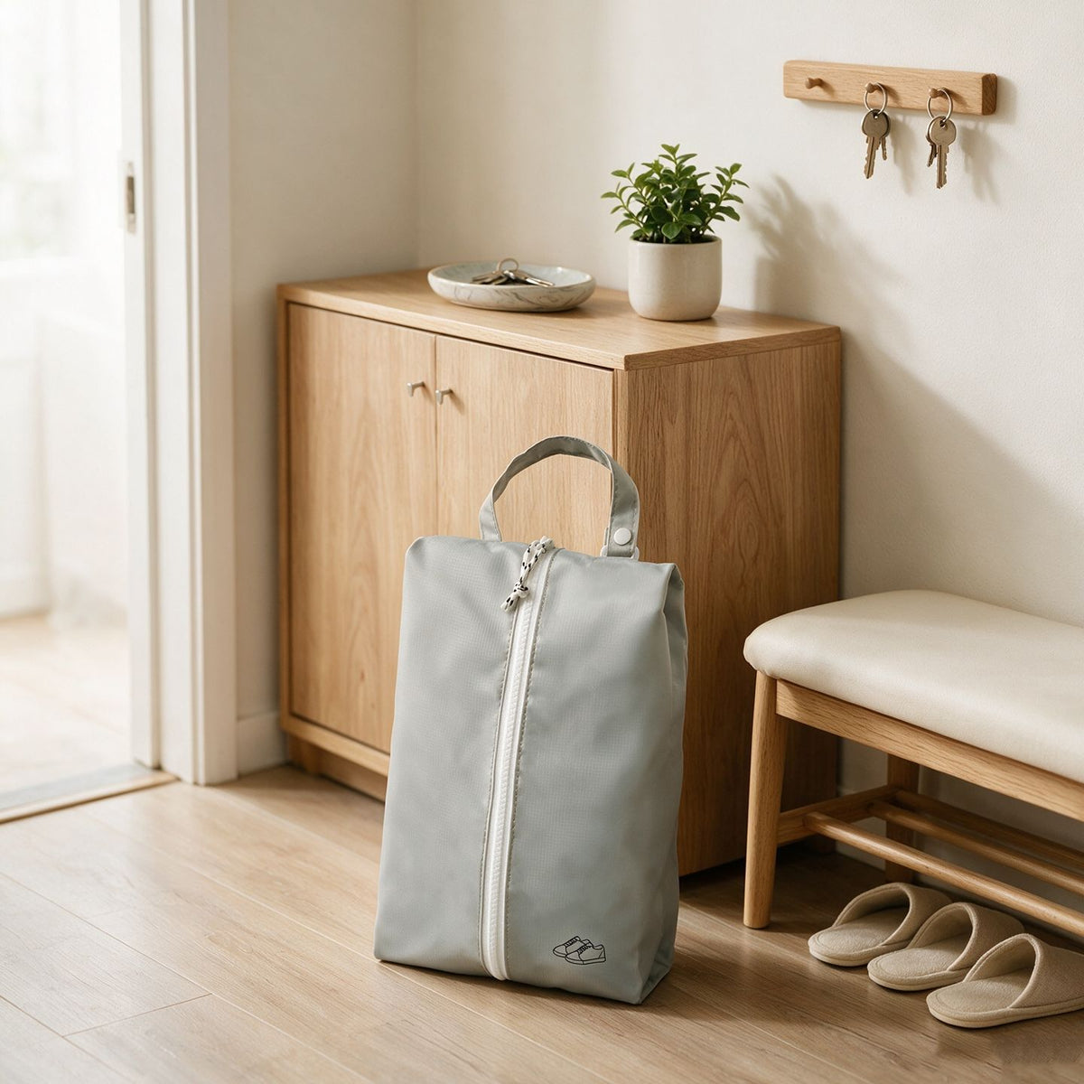 New travel waterproof shoe storage bag, portable sports shoe storage bag, outdoor luggage storage dustproof bag - image 1