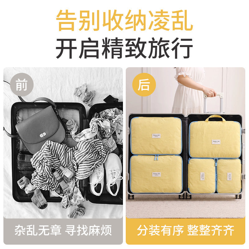 Storage bag for travel luggage, clothing storage bag, travel and business trip packing bag, portable waterproof clothing organizer bag - image 4