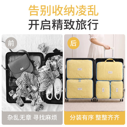 Storage bag for travel luggage, clothing storage bag, travel and business trip packing bag, portable waterproof clothing organizer bag - image 4
