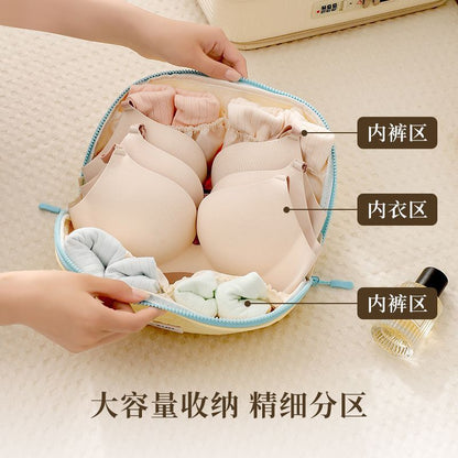 Three-in-one underwear storage bag, portable travel pouch for underwear and socks, special travel accessory for personal garments - image 3