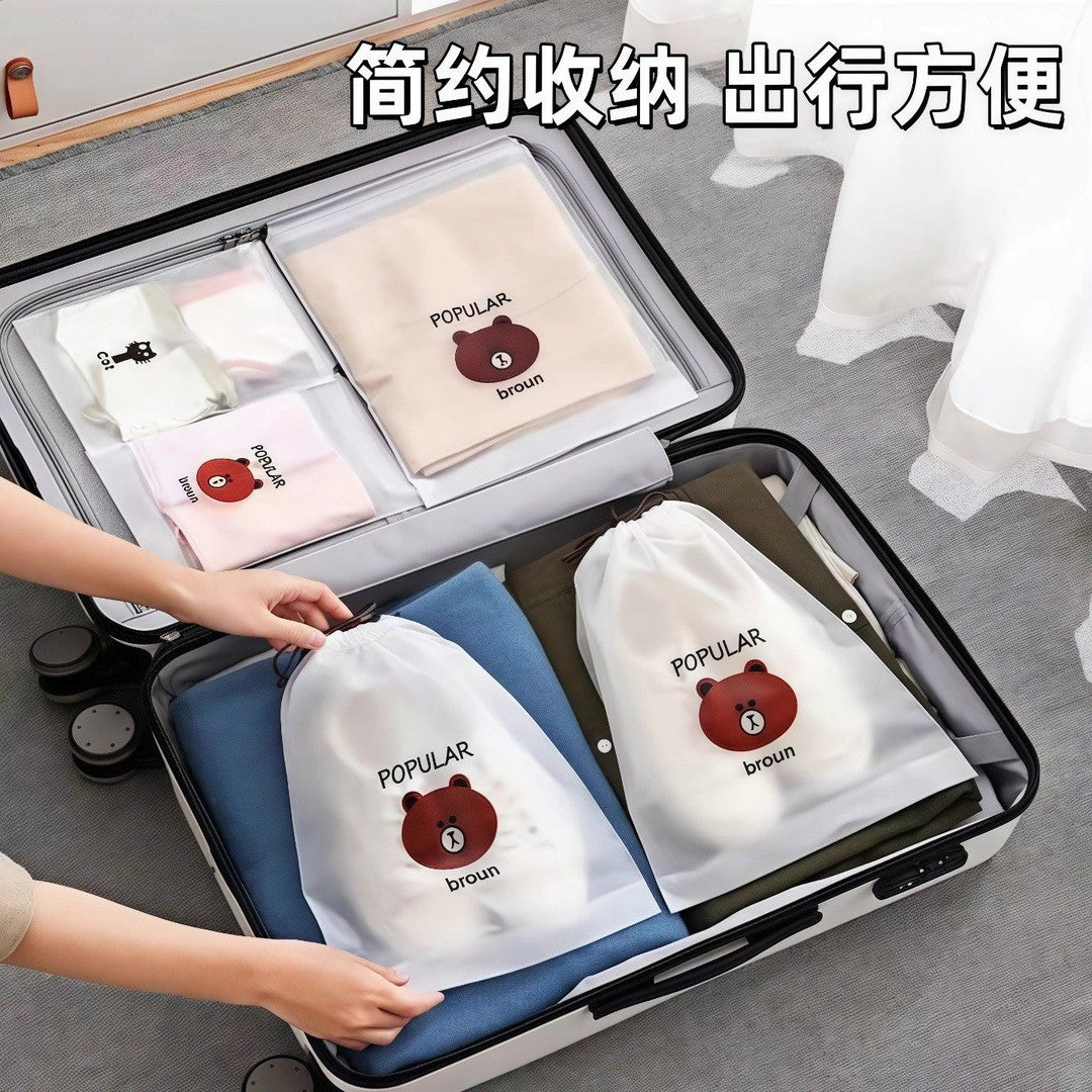 Shoe storage bag, dustproof and moisture-proof drawstring pouch, shoe organizer for student dormitories, dustproof shoe bag for travel - image 1