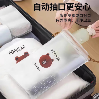 Shoe storage bag, dustproof and moisture-proof drawstring pouch, shoe organizer for student dormitories, dustproof shoe bag for travel - image 2