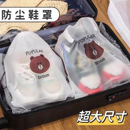 Shoe storage bag, dustproof and moisture-proof drawstring pouch, shoe organizer for student dormitories, dustproof shoe bag for travel - image 3