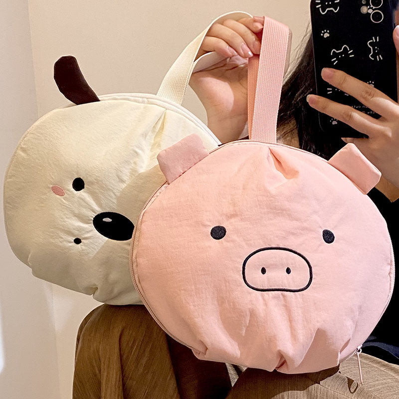 Hanging cartoon piggy storage bag for underwear, bras, panties, and socks, three-in-one travel underwear organizer - image 3