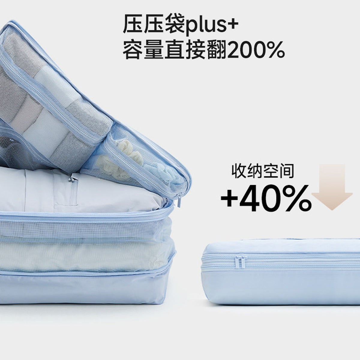Compression bag five-in-one travel storage bag, compressed clothing organizer, portable bag for sorting and organizing clothes - image 2