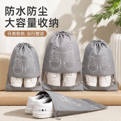 Shoe storage bag, shoe bag, travel essential, shoe bag for travel and moving, shoe cover, shoe protector, dust-proof drawstring bag - image 3