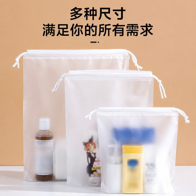 Thickened shoe storage bag, travel shoe bag, dustproof, moisture-proof, mildew-proof, drawstring closure storage bag for slippers and sneakers - image 3