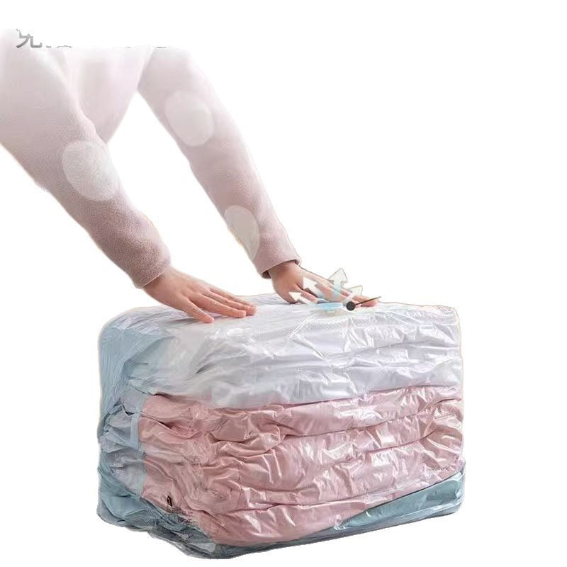 Vacuum storage compression bag, no-pump required, for quilts and clothes, travel compression bag, manual compression, moisture-proof and mold-proof storage bag - image 5