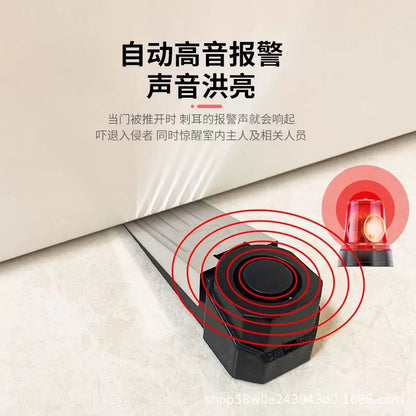Door stop alarm, door stopper for home use, portable anti-theft device for travel, hotel, and home use, prevents theft and collisions, suitable for those living - image 2